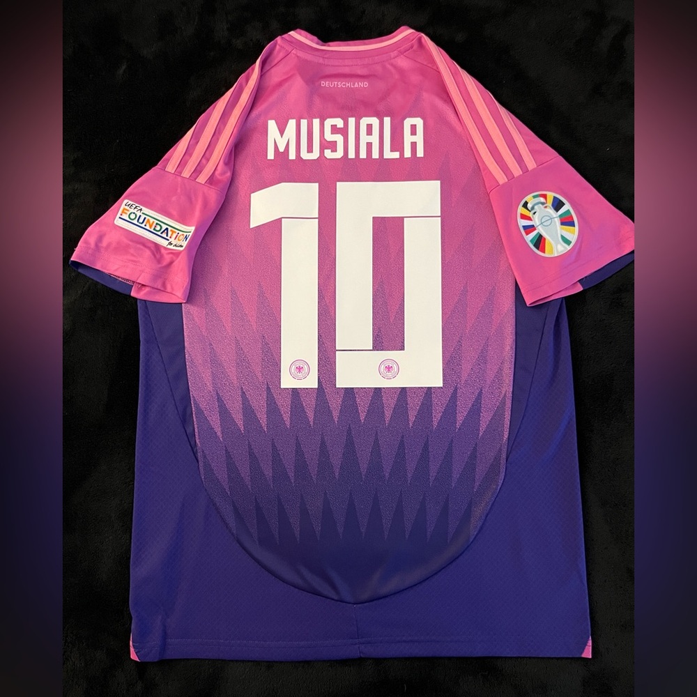 Musiala #10 Germany Soccer Jersey Euro 2024 Away Pink